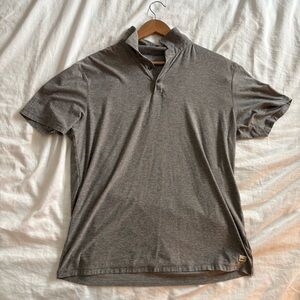✔️ Vuori Heather Grey Polo Shirt